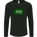 Saudi Arabia Football Distressed Flag Mens Long Sleeve T-Shirt Black