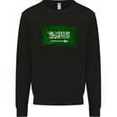 Saudi Arabia Football Distressed Flag Mens Sweatshirt Jumper Black