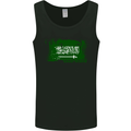 Saudi Arabia Football Distressed Flag Mens Vest Tank Top Black