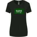 Saudi Arabia Football Distressed Flag Womens Wider Cut T-Shirt Black