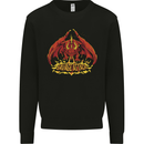 Savage Attack Fantasy Dragon Mens Sweatshirt Jumper Black