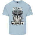 Schnauzer Dog Fear the Beard Kids T-Shirt Childrens Light Blue