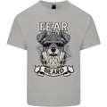 Schnauzer Dog Fear the Beard Kids T-Shirt Childrens Sports Grey