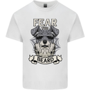 Schnauzer Dog Fear the Beard Kids T-Shirt Childrens White