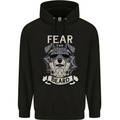 Schnauzer Dog Fear the Beard Mens 80% Cotton Hoodie Black