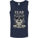 Schnauzer Dog Fear the Beard Mens Vest Tank Top Navy Blue