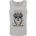 Schnauzer Dog Fear the Beard Mens Vest Tank Top Sports Grey
