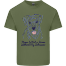 Schnauzer Dog Home is Not a Home Mens Cotton T-Shirt Tee Top Military Green