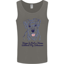 Schnauzer Dog Home is Not a Home Mens Vest Tank Top Charcoal