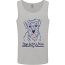 Schnauzer Dog Home is Not a Home Mens Vest Tank Top Sports Grey