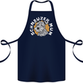 Schnauzer Mum Funny Dog Cotton Apron 100% Organic Navy Blue