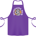Schnauzer Mum Funny Dog Cotton Apron 100% Organic Purple