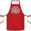 Schnauzer Mum Funny Dog Cotton Apron 100% Organic Red