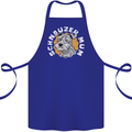 Schnauzer Mum Funny Dog Cotton Apron 100% Organic Royal Blue