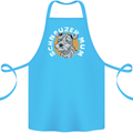 Schnauzer Mum Funny Dog Cotton Apron 100% Organic Turquoise