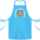Schnauzer Mum Funny Dog Cotton Apron 100% Organic Turquoise