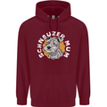 Schnauzer Mum Funny Dog Mens 80% Cotton Hoodie Maroon