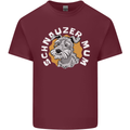Schnauzer Mum Funny Dog Mens Cotton T-Shirt Tee Top Maroon