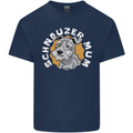 Schnauzer Mum Funny Dog Mens Cotton T-Shirt Tee Top Navy Blue