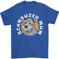 Schnauzer Mum Funny Dog Mens T-Shirt 100% Cotton Royal Blue