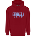 Schrodingers Cat Dead Alive Childrens Kids Hoodie Red
