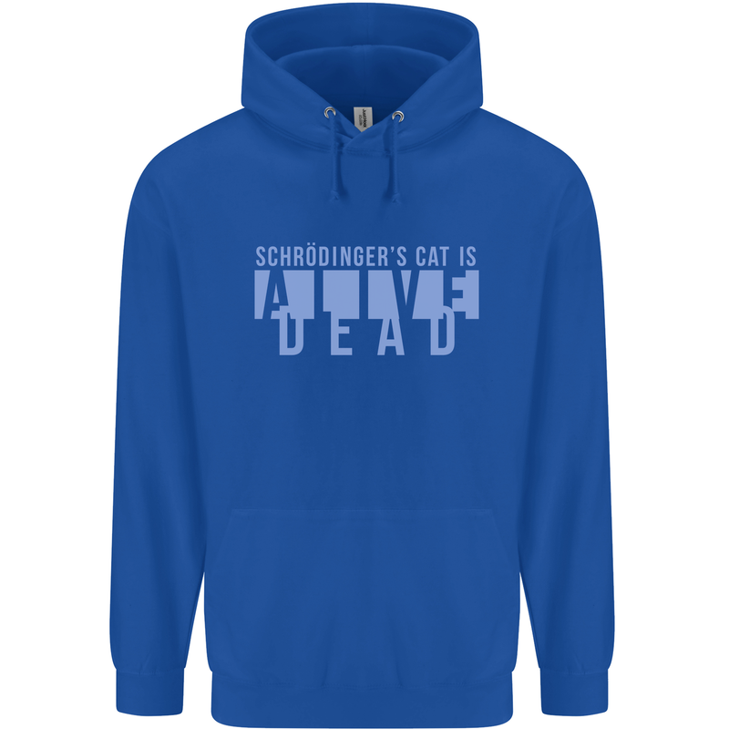 Schrodingers Cat Dead Alive Childrens Kids Hoodie Royal Blue