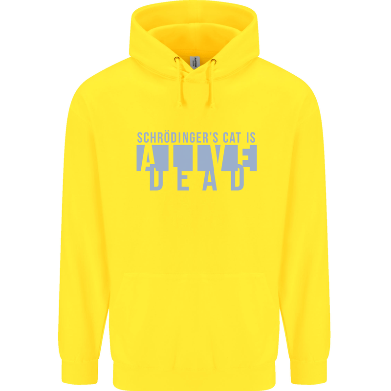Schrodingers Cat Dead Alive Childrens Kids Hoodie Yellow