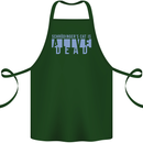 Schrodingers Cat Dead Alive Cotton Apron 100% Organic Forest Green