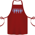 Schrodingers Cat Dead Alive Cotton Apron 100% Organic Maroon