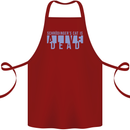 Schrodingers Cat Dead Alive Cotton Apron 100% Organic Maroon