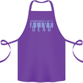 Schrodingers Cat Dead Alive Cotton Apron 100% Organic Purple
