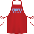 Schrodingers Cat Dead Alive Cotton Apron 100% Organic Red