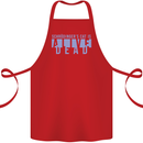 Schrodingers Cat Dead Alive Cotton Apron 100% Organic Red