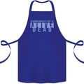 Schrodingers Cat Dead Alive Cotton Apron 100% Organic Royal Blue