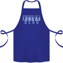 Schrodingers Cat Dead Alive Cotton Apron 100% Organic Royal Blue