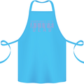 Schrodingers Cat Dead Alive Cotton Apron 100% Organic Turquoise