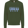 Schrodingers Cat Dead Alive Kids Sweatshirt Jumper Forest Green