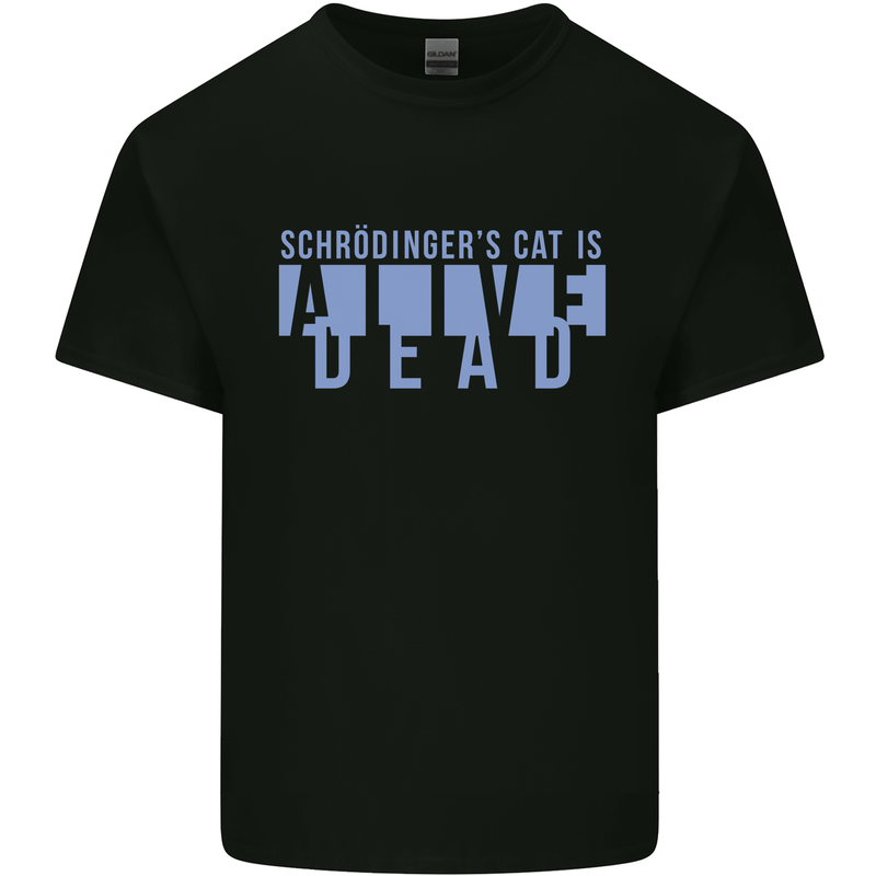 Schrodingers Cat Dead Alive Kids T-Shirt Childrens Black
