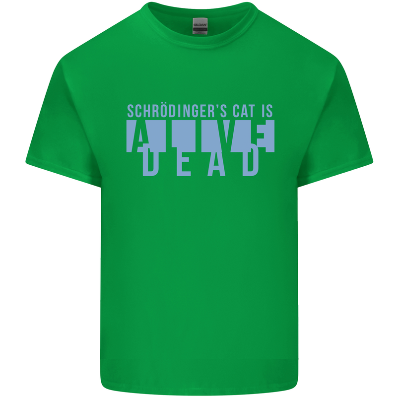 Schrodingers Cat Dead Alive Kids T-Shirt Childrens Irish Green
