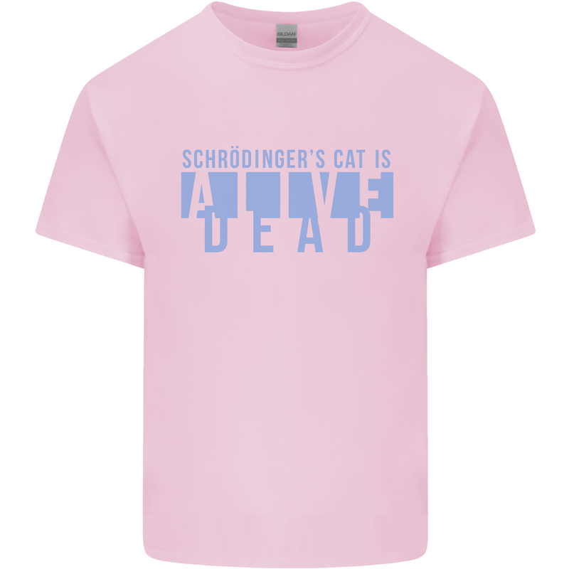 Schrodingers Cat Dead Alive Kids T-Shirt Childrens Light Pink