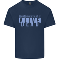 Schrodingers Cat Dead Alive Kids T-Shirt Childrens Navy Blue