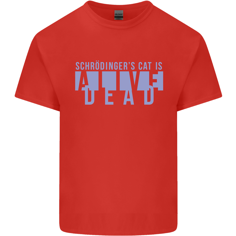 Schrodingers Cat Dead Alive Kids T-Shirt Childrens Red
