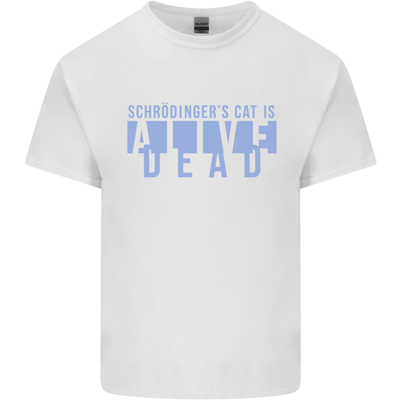 Schrodingers Cat Dead Alive Kids T-Shirt Childrens White