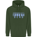 Schrodingers Cat Dead Alive Mens 80% Cotton Hoodie Forest Green