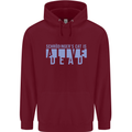 Schrodingers Cat Dead Alive Mens 80% Cotton Hoodie Maroon