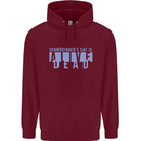 Schrodingers Cat Dead Alive Mens 80% Cotton Hoodie Maroon