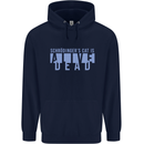 Schrodingers Cat Dead Alive Mens 80% Cotton Hoodie Navy Blue