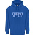 Schrodingers Cat Dead Alive Mens 80% Cotton Hoodie Royal Blue