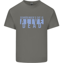 Schrodingers Cat Dead Alive Mens Cotton T-Shirt Tee Top Charcoal