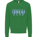 Schrodingers Cat Dead Alive Mens Sweatshirt Jumper Irish Green